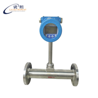 Débitmètre d'air Mesure du capteur de débit thermique Affichage LCD Acier inoxydable GPL Débitmètre massique de gaz thermique en ligne