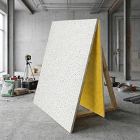 Panneaux acoustiques ignifuges en laine minérale perforés, bord tegulaire blanc pour l'absorption acoustique
