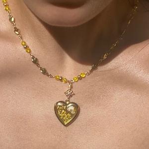 CAIOOCHE Bijoux <span class=keywords><strong>de</strong></span> mode Nouveauté Colliers Cœur en Perles Vintage en Cuivre Pendentifs Photo Romantiques Cadeau Fête des Mères - Product Image 4