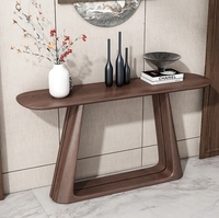 Style chinois nouvelle couleur noyer noir massif Table d'appoint étroite Tables Console simples pour salon mur entrée couloir Table