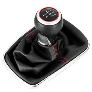 Pomos de Palanca de Cambios de Cuero para Coche, 12 mm, 5/6 Velocidades, para VOLKSWAGEN VW GOLF 4 <span class=keywords><strong>BORA</strong></span> 98-04, Venta al por Mayor de Fabricante - Product Image 1
