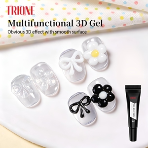 Gel de modelage 3D Hema Free pour nail art, colle pour <span class=keywords><strong>dessin</strong></span>, façonnage, moulage et décoration, pour poudre chromée, fournitures de salon, DIY - Product Image 1