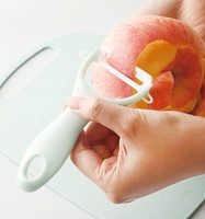 Éplucheur en acier inoxydable en céramique éplucheur à spatule domestique pour pommes de terre, pommes et légumes