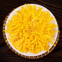 Vente en gros de thé aux herbes chinoises chrysanthèmes en soie dorée thé roi des chrysanthèmes séchés chrysanthèmes royaux en soie dorée pour le thé