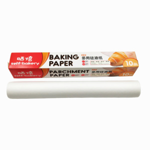 Papel de Hornear de Silicona Antiadherente Jieshen/Qieling, Rollo/Dispensador de Papel para Hornear, Revestimiento para Hornear en Horno y Barbacoa - Product Image 1