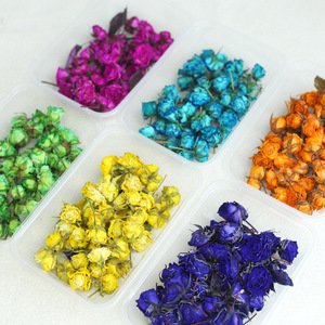 Caixa de Botões de Rosa Secos Multicoloridos para Acessórios de Fotografia, Decoração de Mesa e Fabricação de Velas Aromáticas DIY - Product Image 5