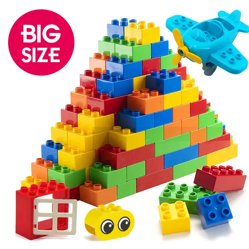 Big Size Bricks Speelgoed Voor Baby Creative Diy Bouwstenen Educatief Speelgoed Kids Gift Bulk Grote Baksteen Compatibel Met Alle merk