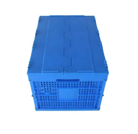 Chariot de transport pliable en plastique pour l'industrie, camping, expédition, avec couvercle, pour le stockage et la logistique