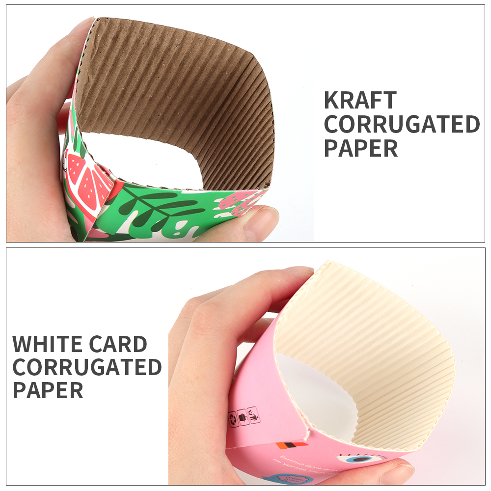 Custom Printed PE Craft Coated Coffee Paper Cup Sleeve Paper Cup FanPopular