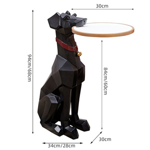 Escultura moderna de <span class=keywords><strong>Doberman</strong></span> Pinscher, artesanía de resina, decoración para muebles de sala de estar, adornos de lujo, decoración del hogar, regalos Stroge - Product Image 2