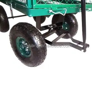 250kgs capacità di carico pesante maglia in acciaio Versatile carrello da giardino carrello cantiere TC1015
