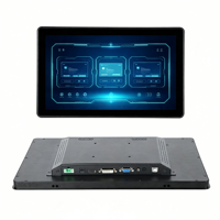 Monitor Industrial Full HD de 15.6 Pulgadas con Pantalla Táctil Capacitiva de 10 Puntos y Entradas HDMI/VGA/DVI