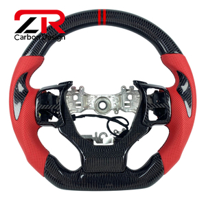 Accesorios Interiores Personalizados, Volante de Fibra de Carbono Forjado Real para <span class=keywords><strong>Lexus</strong></span> IS RC GS NX 500 350 300h 200 F Sport 2013-2025 - Product Image 1