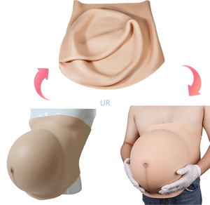 Forme de poitrine de ventre de femme enceinte en silicone artificiel de haute simulation pour travesti d'actrice de drag queen - Product Image 1