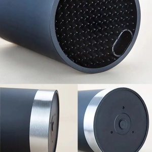 Ensemble de couteaux en acier inoxydable, ensemble de couteaux de cuisine, ciseaux de cuisine multifonctions, ensemble de couteaux de chef avec support en plastique - Product Image 5