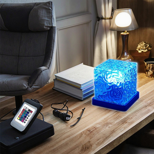 Lámpara USB <span class=keywords><strong>Aurora</strong></span> <span class=keywords><strong>Boreal</strong></span>, <span class=keywords><strong>Proyector</strong></span> Nocturno LED Multicolor con Patrón Dinámico <span class=keywords><strong>de</strong></span> Ondas Oceánicas y Ondas <span class=keywords><strong>de</strong></span> Agua para Decoración <span class=keywords><strong>de</strong></span> Dormitorio, Cuadrado - Product Image 5