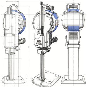 Machine à découper les tissus à couteau droit vertical YBAO SES-012 - Product Image 4