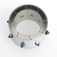 Aimants Industriels Puissants en Néodyme Courbés N45SH avec Revêtement Dacromet Résistant aux Hautes Températures, Personnalisables