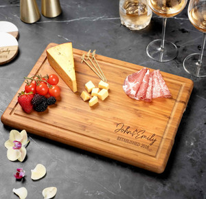 High Quality Unique Personalized Custom Engraved Bamboo Cutting <strong>Board</strong> - Product Image 1