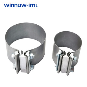 Collier <span class=keywords><strong>de</strong></span> serrage universel pour tuyau d'échappement, collier <span class=keywords><strong>de</strong></span> serrage en aluminium pour joint <span class=keywords><strong>de</strong></span> tuyau d'échappement pour la réparation <span class=keywords><strong>de</strong></span> tuyaux d'échappement <span class=keywords><strong>de</strong></span> voiture - Product Image 2