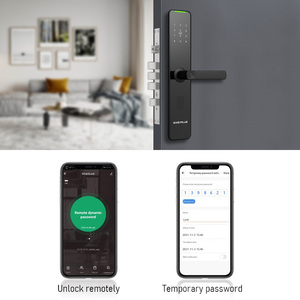 New Arrival Product Fingerprint Mechanical Power Sliding <b>Smart</b> Door <b>Lock</b> KX1 Door <b>Locks</b> - Product Image 6