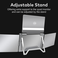 Électronique grand public : Moniteur triple portable et pliable de 15,6 pouces pour ordinateur portable (MacBook, Windows)