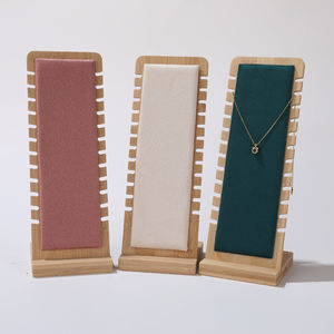 Présentoir à bijoux professionnel de haute qualité en bois véritable pour colliers et bijoux, idéal pour les magasins - Product Image 6