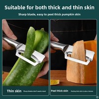 Handmatig schilmesje Groentegereedschap Multifunctionele schrapende versnipperaar Suikerriet Pompoenschiller Fruitschiller Ergonomisch handvat