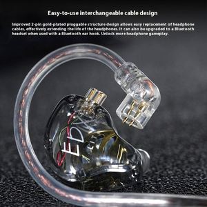 KZ EDX Lite Audifonos Desmontable <span class=keywords><strong>2</strong></span> Pin Iem Auriculares Cable Universal Tapones para los oídos Dinámico Heavy Bass Micrófono 3,5mm <span class=keywords><strong>Airbuds</strong></span> con cable - Product Image 4