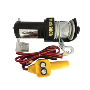 12V DC 12000lbs Car Winch Waterproof 4x4 SUV Wireless Remote Control Synthetic Wire Rope Electric Winch