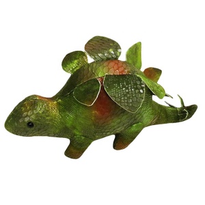 Jouets en peluche de dinosaure stégosaure vert réaliste et mignon - Product Image 1
