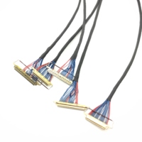 Câble LCD LVDS 0,5 mm avec connecteur 20453-240t vers connecteur Hirose DF14-30S-1.25C