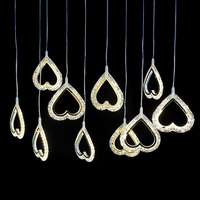 LT250060-100 Chambre Led Lustre Pendentif Lumière pour Chambre 10 Têtes Lustre Led Moderne pour la Décoration de Fête