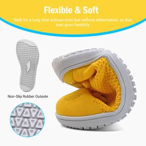 Gran oferta de primavera y verano, zapatillas transpirables de punto con mosca para chico, zapatillas antideslizantes para exteriores, zapatos Descalzos - Product Image 4