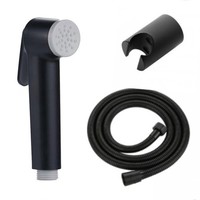 Vente directe usine Ensemble de bidet mural en laiton pour salle de bain, avec pulvérisateur hygiénique pour femme, tête de pulvérisation portable, nickel brossé