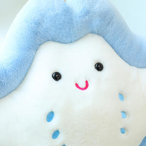 Peluche de Manta Raya de Dibujos Animados <span class=keywords><strong>Lisa</strong></span>, Juguete de Peluche Suave de Animales Marinos del Océano, Almohada de Peluche de Pez - Product Image 3
