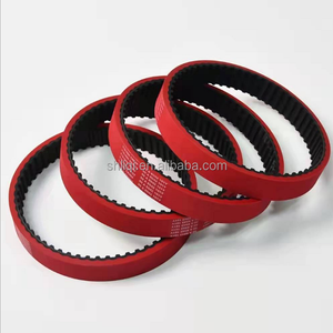 Sabuk Sinkron Film Tarik Vakum dengan Lapisan Karet Vulkanisir Merah Impor Tanpa Sambungan untuk Mesin Pengemasan VFFS - Product Image 5