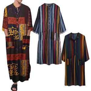 Pakaian Tradisional Muslim, Gaun Muslim, Gaun Afrika, Baju Henley, Baju Arab Saudi Jubba Thobe Arab Turki - Product Image 1