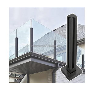 YL METAL Garde-corps en verre de haute qualité pour terrasse, garde-corps en verre noir pour <span class=keywords><strong>extérieur</strong></span> - Product Image 4