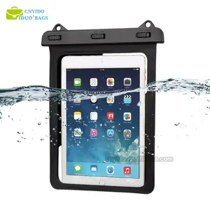 Sarung tas antiair Tablet Universal, sarung tas kering sensitif sentuhan dengan tali penyandang tahan air untuk iPad 8/7/6/5th/4