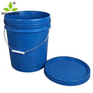 Cubo de plástico de 20 litros, Cubo de pintura sólida blanca, aceite lubricante para sellado de pared, uso alimentario - Product Image 1