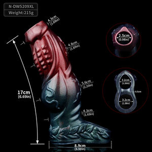 N-DW5209XL Fantasie Dildo Cover Met <span class=keywords><strong>Drop</strong></span> Ring Pnies Vergroting Vertraging Ejaculatie Siliconen Schede Voor Paar Te Verbeteren Plezier - Product Image 6