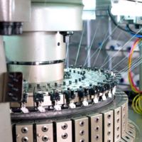 Machine à tricoter circulaire TONGDA, nouvelle génération, à moteur à engrenage unique, tissu en nylon et élasthanne mélangés, 28 aiguilles, haute productivité, haute élasticité