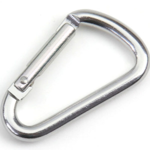 4# Durable Mini Aluminum Laser Engraved Carabiner Keychain Hook for Cup
