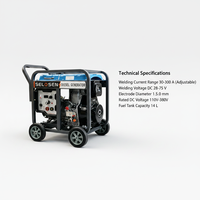 Générateur soudeur portable SELOSEN diesel/essence 300A 6KW 5000W 5.5KW 5KW double usage avec démarrage électrique