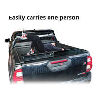 Accessoires de camionnette à volet roulant manuel d'usine couvertures de lit de camion rétractables couverture de tonneau pour hilux revo vigo