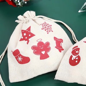 Bolsa de Cocina de Lino Orgánico Reutilizable Personalizada con Cordón, para Regalos de Boda, Dulces o Algodón - Product Image 2