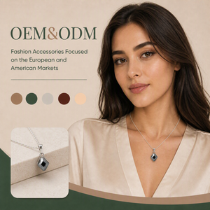 Collares con colgante de plata al por mayor OEM/ODM, joyería de hematita facetada cuadrada para mujer - Product Image 1