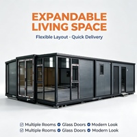 Maison conteneur préfabriquée extensible en acier respirant de 20 pieds, prête à être expédiée, pour cuisine extérieure ou habitation