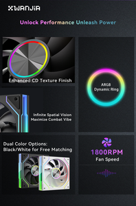 <span class=keywords><strong>X</strong></span> Wanjia Vô Cực Gương Argb 120Mm Prism 9 Pro Chất Lỏng Mang PC Trường Hợp <span class=keywords><strong>Fan</strong></span> Pwm 61.5 Điều Khiển Cfm 30dba Áp Lực Tĩnh Cao - Product Image 2